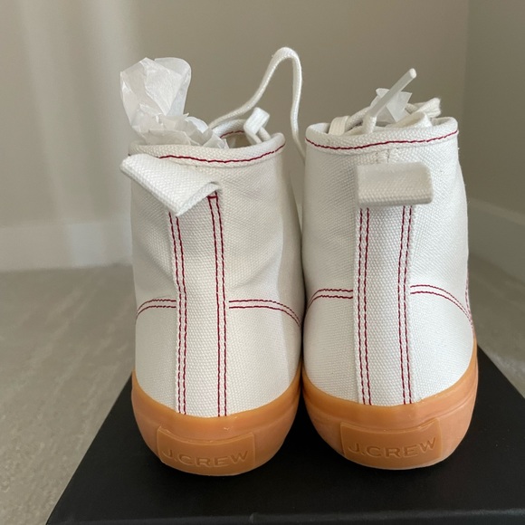 J.Crew classic high-top sneakers, NWT, size 7, Color: IVORY GUM - Picture 5 of 11
